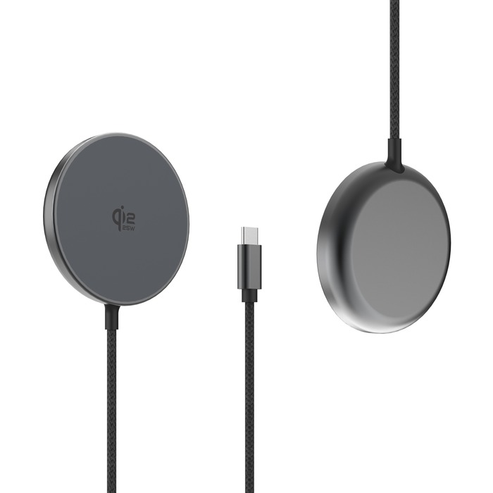 TIGER POWER CHARGEUR SANS FIL QI2 25W GRIS