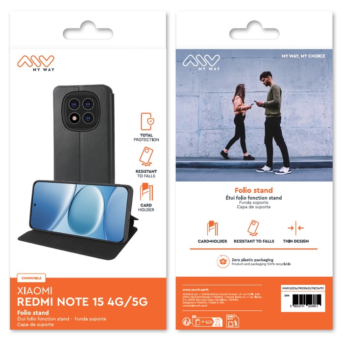 FOLIO STAND XIAOMI REDMI NOTE 15 4G/5G