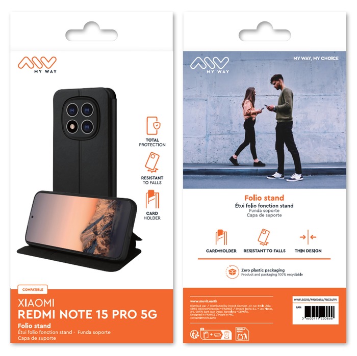 FOLIO STAND XIAOMI REDMI NOTE 15 PRO 5G