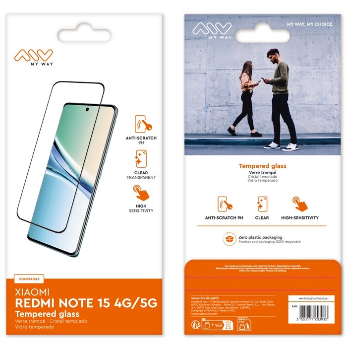 VERRE TREMPE 3D XIAOMI REDMI NOTE 15 4G/5G