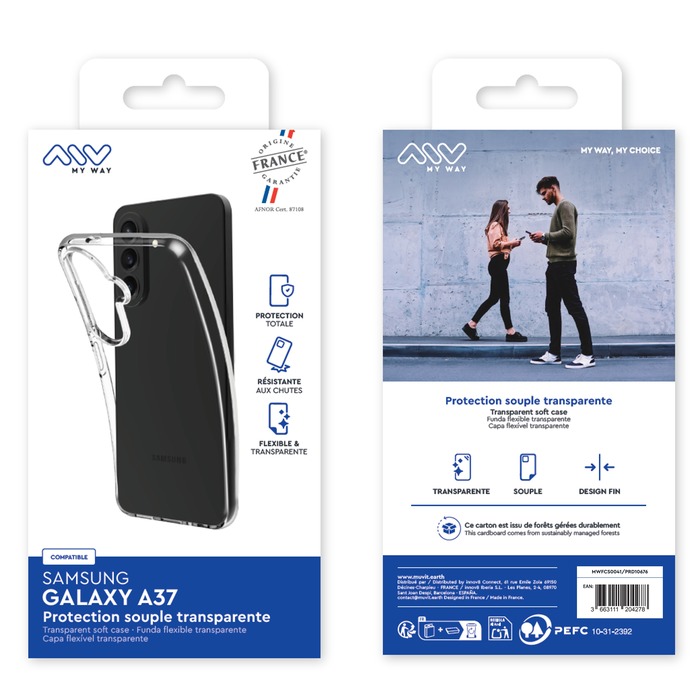 COQUE SOUPLE TRANSPARENTE SAMSUNG GALAXY A37