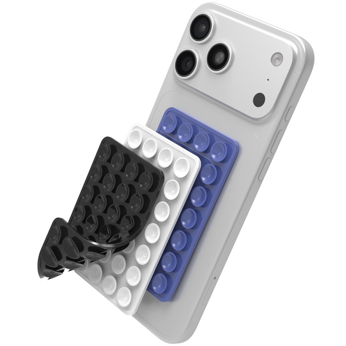 PACK 3 VENTOUSES UNIVERSELLES NOIR/BLANC/BLEU FONCE