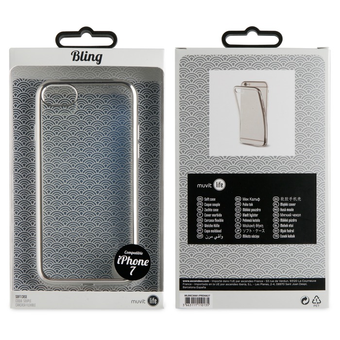 PP COQUE BLING ARGENT: APPLE IPHONE 7/8