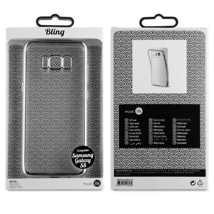 COQUE BLING ARGENT: SAMSUNG GALAXY S8