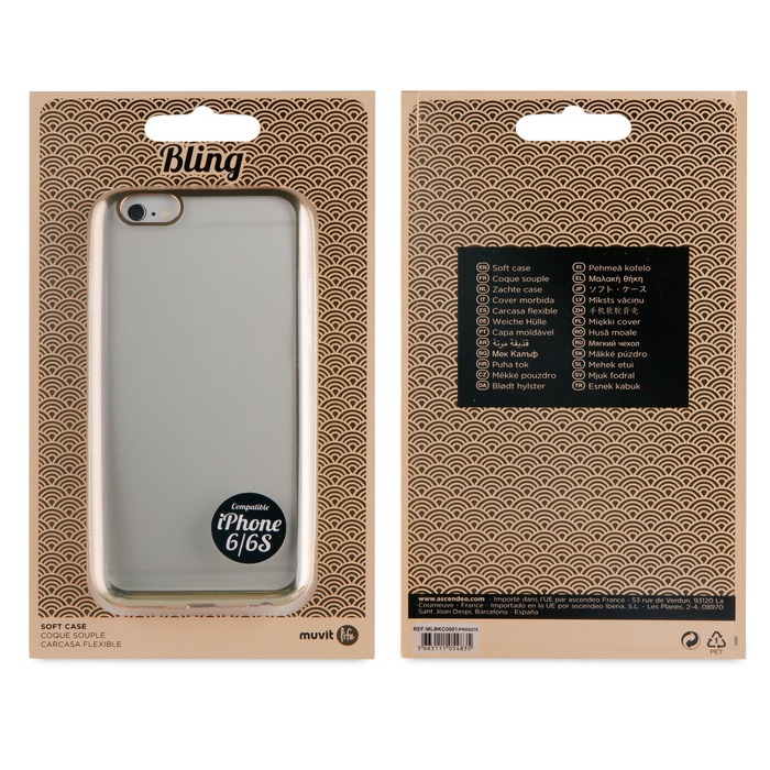 PP COQUE BLING OR: APPLE IPHONE 6/6S