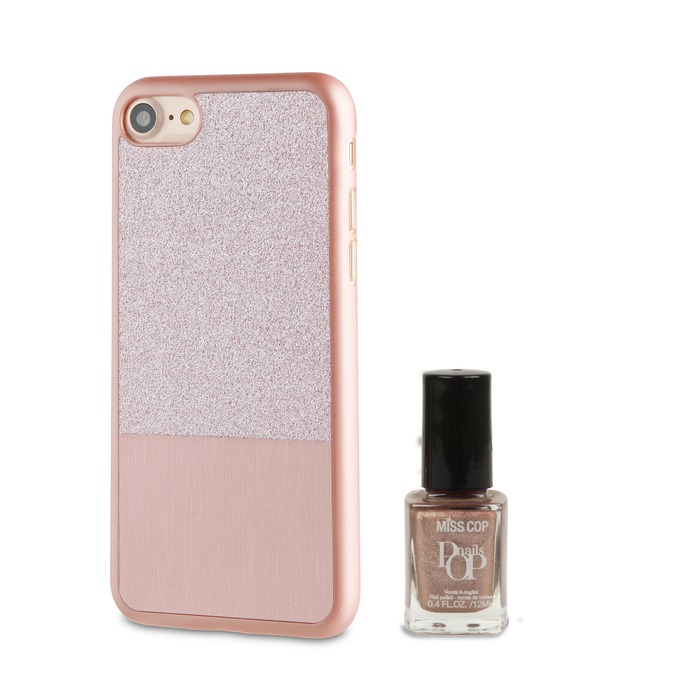 COQUE PAILLETTE OR ROSE: APPLE IPHONE 6/6S/7/8