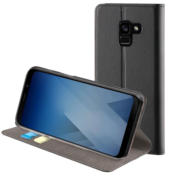 FOLIO STAND NOIR: SAMSUNG GALAXY A8 2018