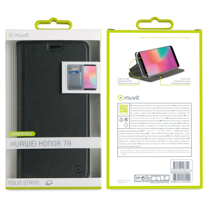 FOLIO STAND NOIR HONOR 7A
