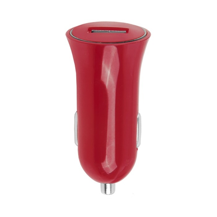 SPRING CHARGEUR VOITURE 1A USB ROUGE