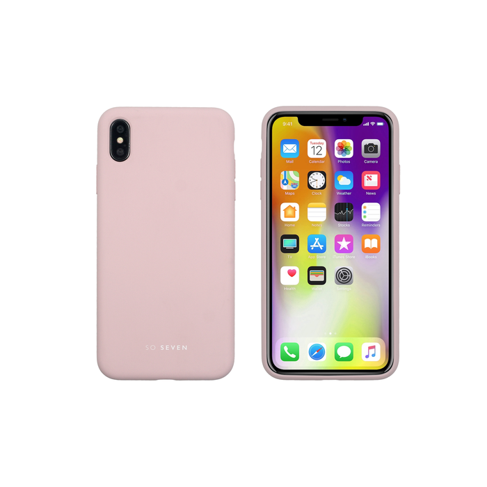 COQUE SMOOTHIE ROSE POUDRE: APPLE IPHONE XS MAX