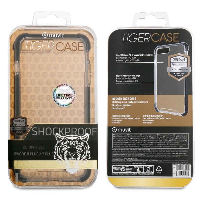 TIGER CASE PROTECTION RENFORCEE 3M: APPLE IPHONE 7+/8+