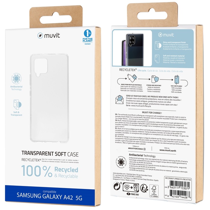 RECYCLETEK SOUPLE TRANSPARENTE: SAMSUNG GALAXY A42
