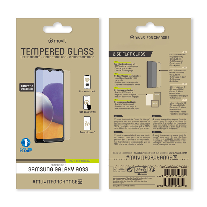 TEMPERED GLASS SAMSUNG GALAXY A03/A03S