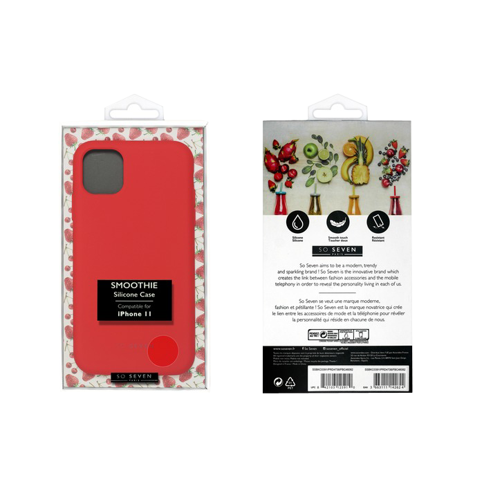 COQUE SMOOTHIE ROUGE: APPLE IPHONE 11