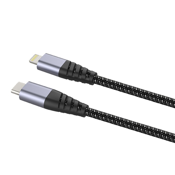 TIGER POWER CABLE ULTRA RESISTANT USB-C LIGHTNING 2M GREY