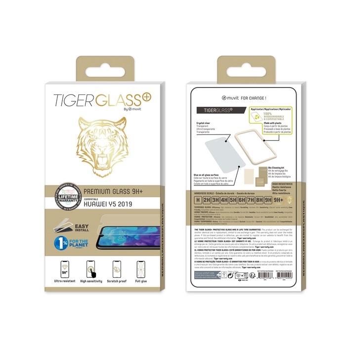 TIGER GLASS PLUS VERRE TREMPE ANTIBACTERIEN: HUAWEI Y5