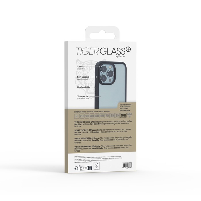Coque smartphone 360 en verre trempé Tiger Glass Plus iPhone 13 Pro -  Accessoires Mode - Accessoires