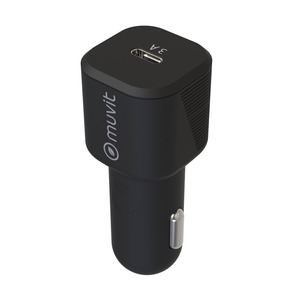 PACK CAR CHARGER PD 20W + LIGHTNING CABLE BLACK
