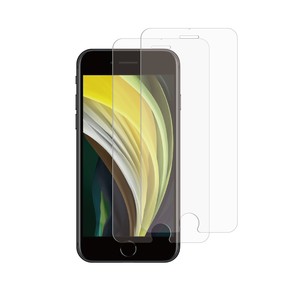 PACK 2 FLAT TEMPERED GLASS IPHONE SE/8/7/6S/6