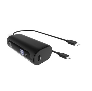 TIGER POWER POWERBANK 5000MAH PD + QC WITH 2 USB-C CABLES BLACK