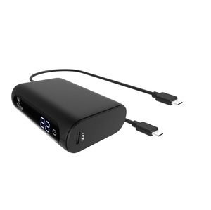 TIGER POWER POWERBANK 10000MAH PD + QC WITH 2 USB-C CABLES BLACK
