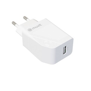 MAINS CHARGER 1 USB 2.4A 12W WHITE