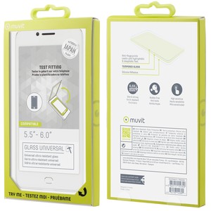 TEMPERED GLASS WITH BUTTON CUT-OUT: 5.5"-6" MOBILES