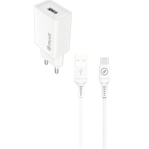 12W POWER CHARGER PACK + WHITE USB-C CABLE