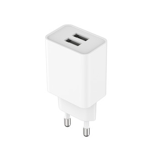 MAINS CHARGER 12W 2 USB-A WHITE