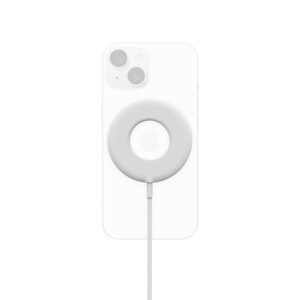 CARICABATTERIE MAGNETICO WIRELESS 15W MAGSAFE DONUT BIANCO