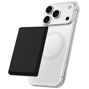 PORTE-CARTES MAGNETIQUE SILICONE MAGSAFE NOIR