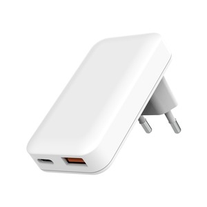 CHARGEUR SECTEUR PLAT 30W USB-C USB-A BLANC