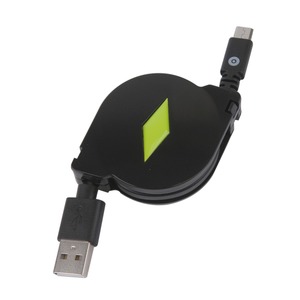 RETRACTABLE CABLE 2.1A USB/MICRO-USB BLACK