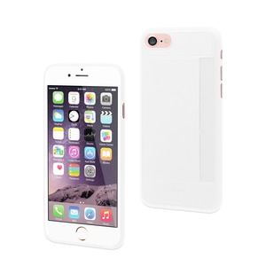 SHELL CARD CASE WHITE: APPLE IPHONE SE/8/7/6S/6