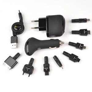 MAINS AND CAR CHARGE PACK + 8 CONNECTORS