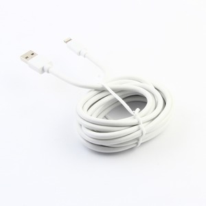 SPRING CABLE STRAIGHT CHARGE &amp; SYNC 2.4A LIGHTNING 3M WHITE