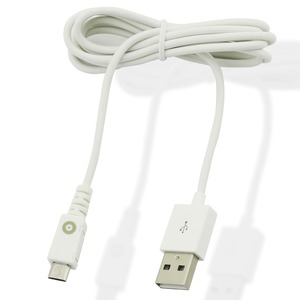 SPRING CABLE STRAIGHT CHARGE &amp; SYNC 1A USB/MICRO-USB 1M WHITE