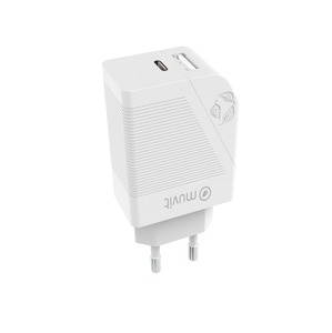 MAINS CHARGER PD 20W + QC 3.0 18W WHITE