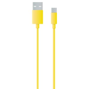MY MICRO USB CABLE 1M YELLOW