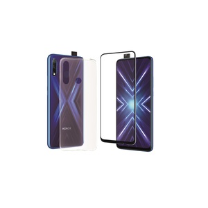 PACK TRANSPARENT SOFT SHELL + TEMPERED GLASS: HONOR 9X