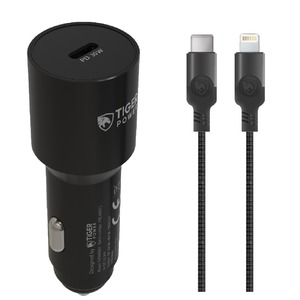 TIGER POWER PACK CAR CHARGER PD 30W + LIGHTNING CABLE 1,2M