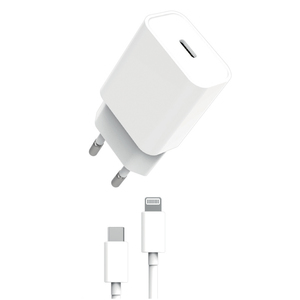 PACK PD 20W + USB-C LIGHTNING CHARGER WHITE