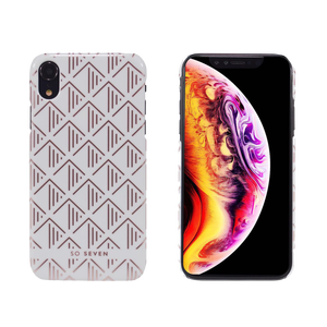 PARIS TRIANGLE SHELL WHITE/PINK: APPLE IPHONE XR